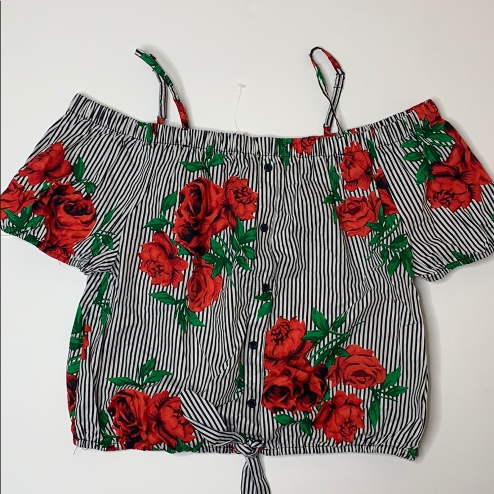 Off the Shoulder Rose Blouse